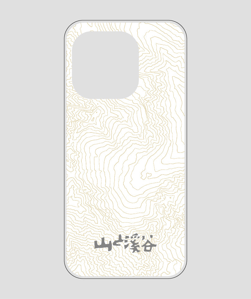 山と溪谷 / 等高線スマホケース 涸沢 gray / 山と溪谷社