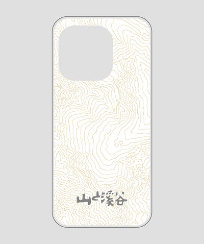 山と溪谷 / 等高線スマホケース 涸沢 gray / 山と溪谷社