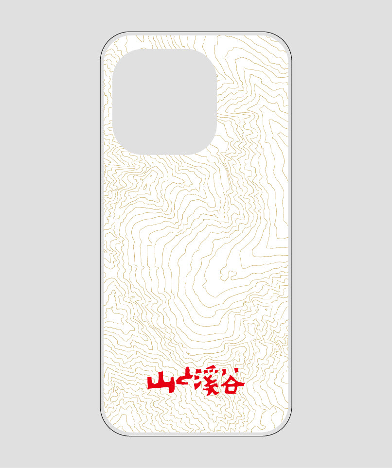 山と溪谷 / 等高線スマホケース 涸沢 red / 山と溪谷社