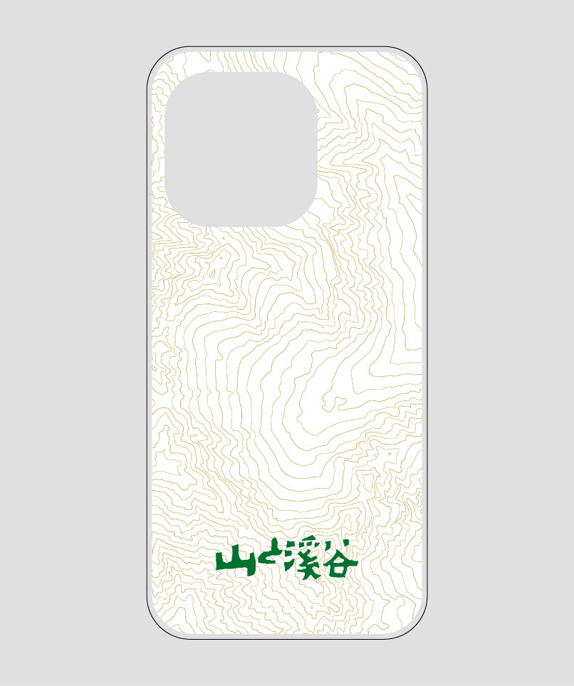 山と溪谷 / 等高線スマホケース 涸沢 green / 山と溪谷社