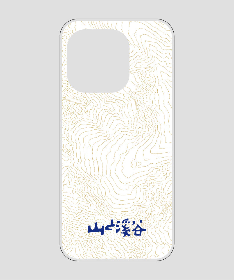 山と溪谷 / 等高線スマホケース 涸沢 navy / 山と溪谷社