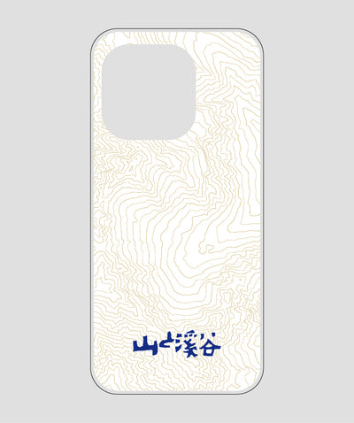 山と溪谷 / 等高線スマホケース 涸沢 navy / 山と溪谷社