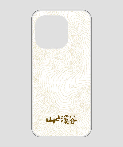 山と溪谷 / 等高線スマホケース 涸沢 brown / 山と溪谷社