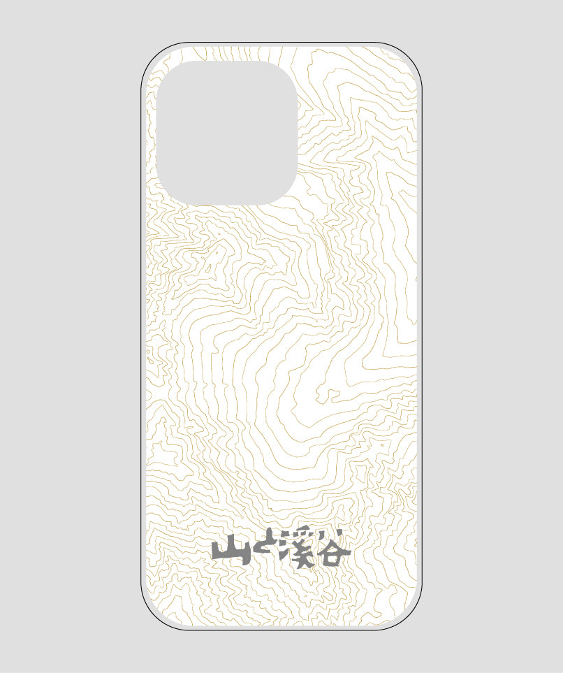山と溪谷 / 等高線スマホケース 涸沢 gray / 山と溪谷社