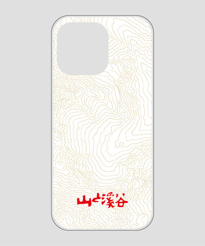 山と溪谷 / 等高線スマホケース 涸沢 red / 山と溪谷社