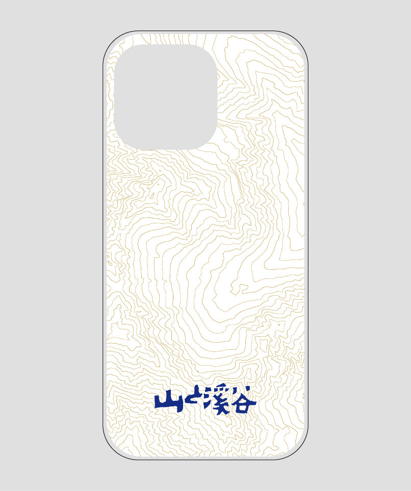 山と溪谷 / 等高線スマホケース 涸沢 navy / 山と溪谷社