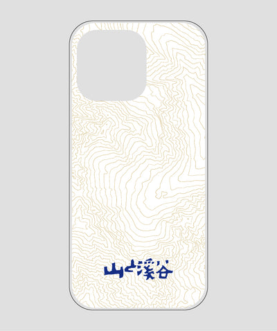 山と溪谷 / 等高線スマホケース 涸沢 navy / 山と溪谷社