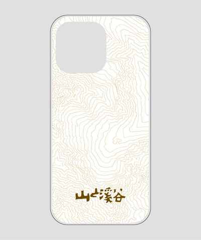 山と溪谷 / 等高線スマホケース 涸沢 brown / 山と溪谷社