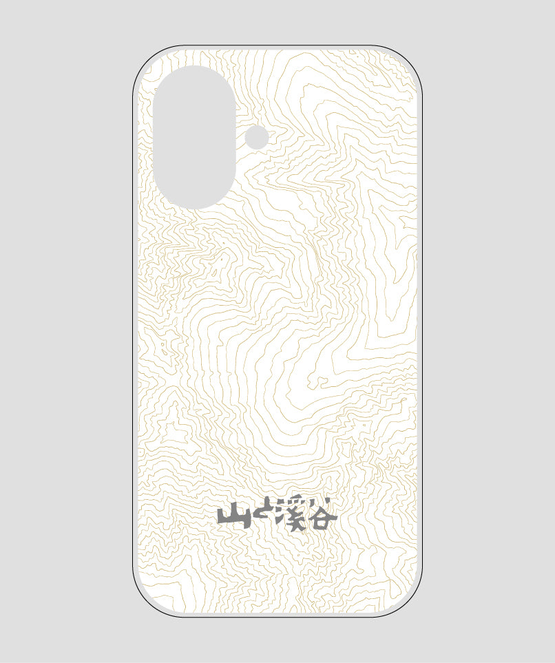 山と溪谷 / 等高線スマホケース 涸沢 gray / 山と溪谷社