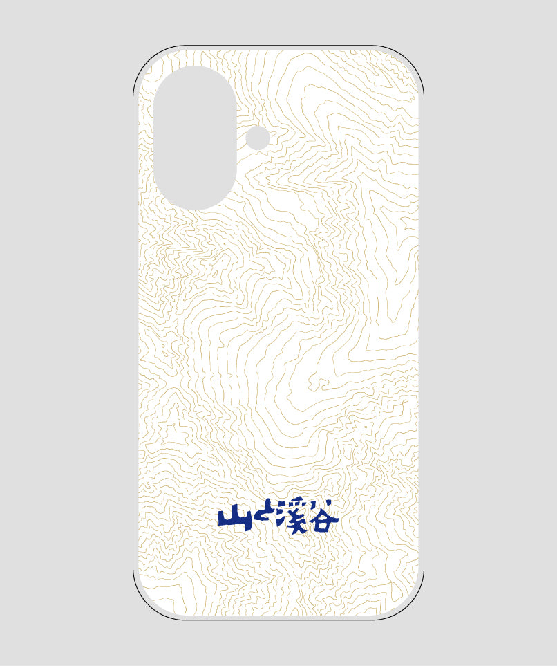 山と溪谷 / 等高線スマホケース 涸沢 navy / 山と溪谷社