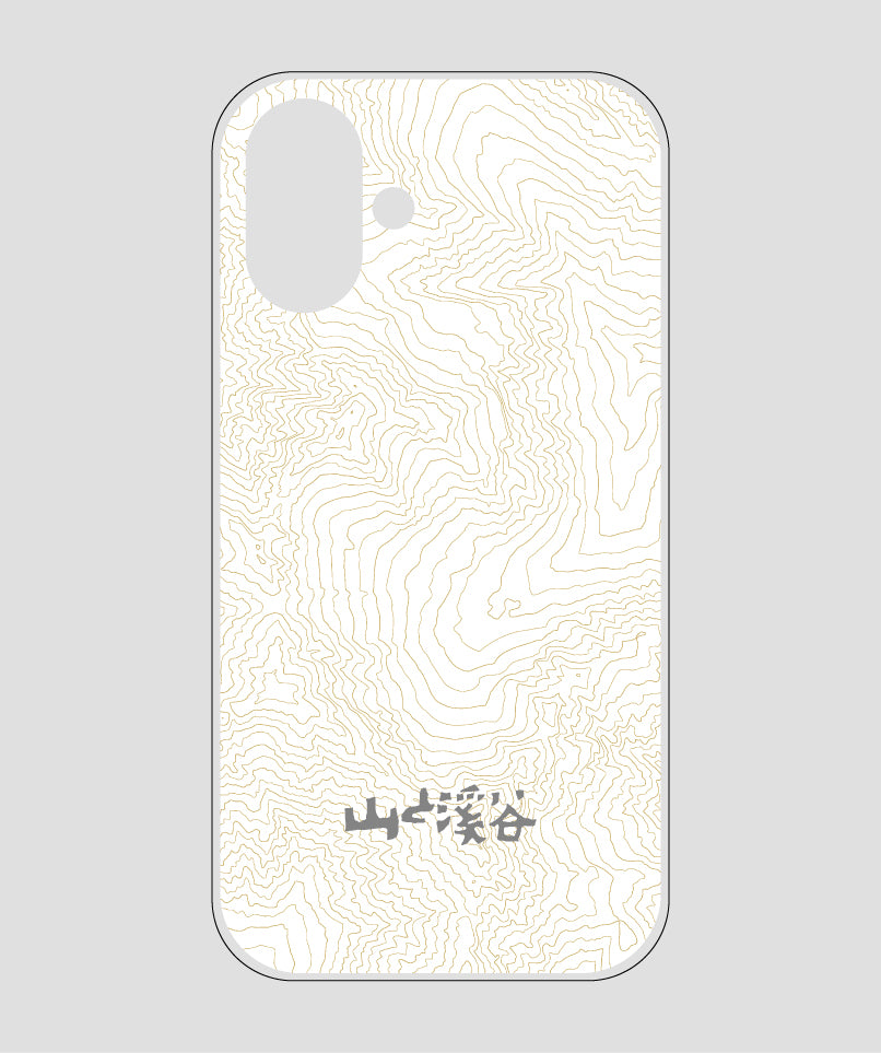 山と溪谷 / 等高線スマホケース 涸沢 gray / 山と溪谷社