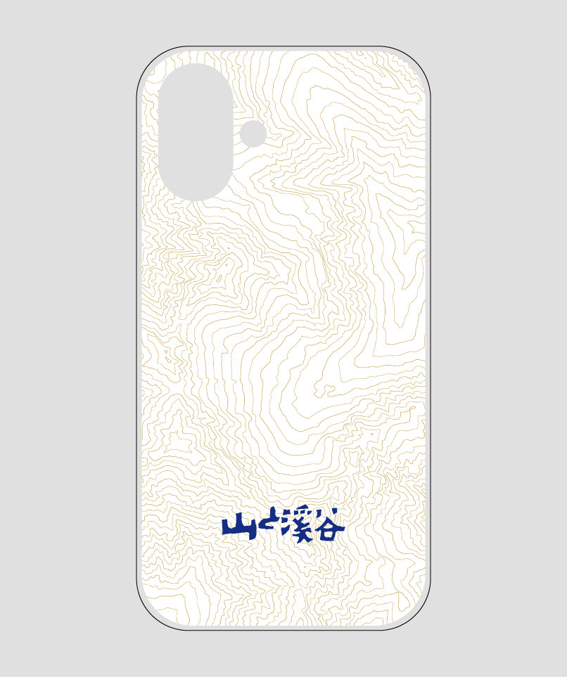 山と溪谷 / 等高線スマホケース 涸沢 navy / 山と溪谷社