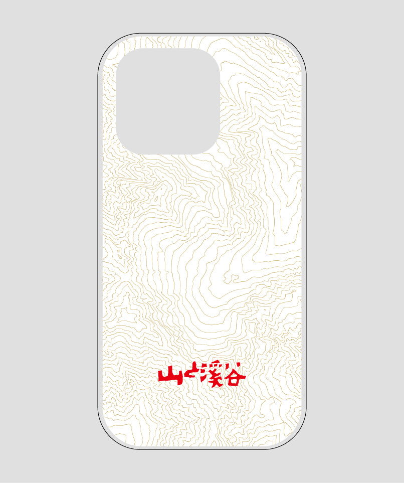 山と溪谷 / 等高線スマホケース 涸沢 red / 山と溪谷社