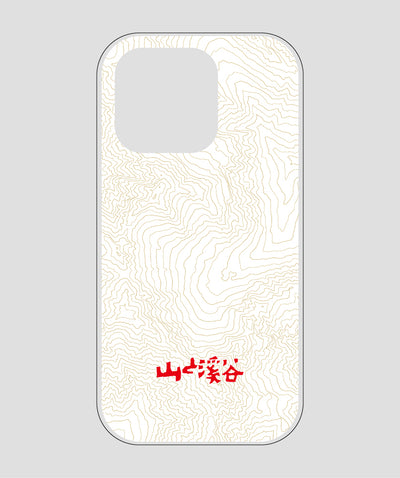 山と溪谷 / 等高線スマホケース 涸沢 red / 山と溪谷社