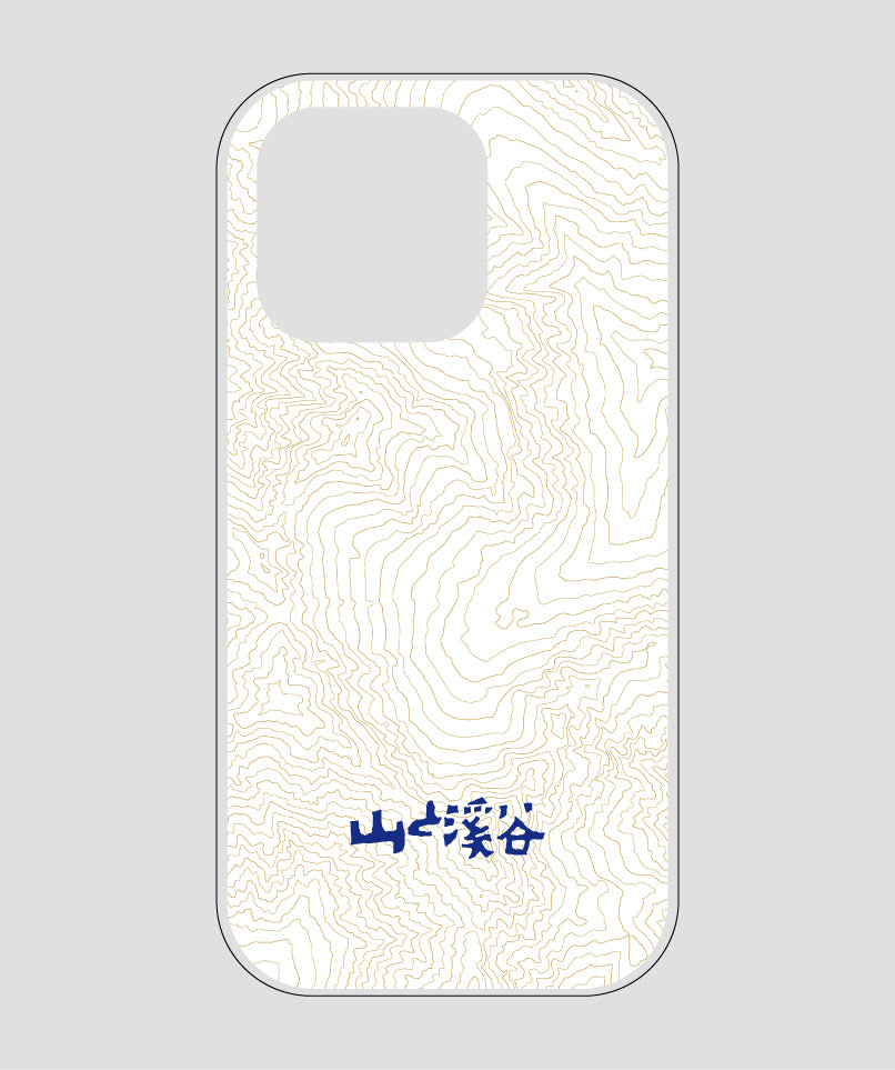 山と溪谷 / 等高線スマホケース 涸沢 navy / 山と溪谷社