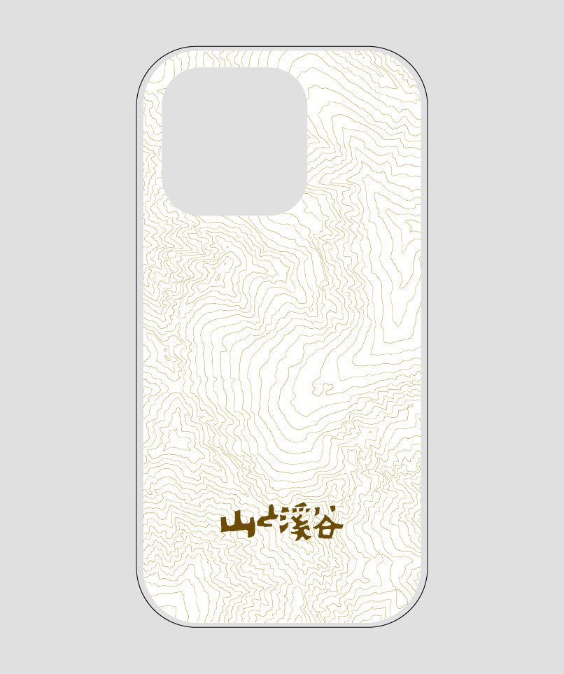 山と溪谷 / 等高線スマホケース 涸沢 brown / 山と溪谷社