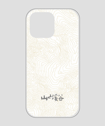 山と溪谷 / 等高線スマホケース 涸沢 gray / 山と溪谷社