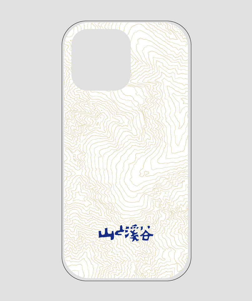 山と溪谷 / 等高線スマホケース 涸沢 navy / 山と溪谷社