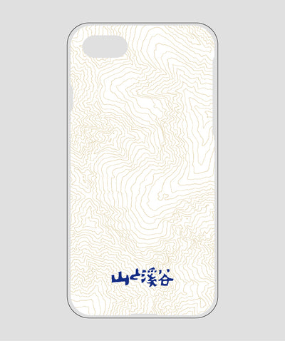 山と溪谷 / 等高線スマホケース 涸沢 navy / 山と溪谷社