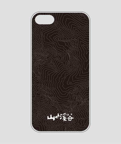 山と溪谷 / 等高線スマホケース 涸沢 black / 山と溪谷社