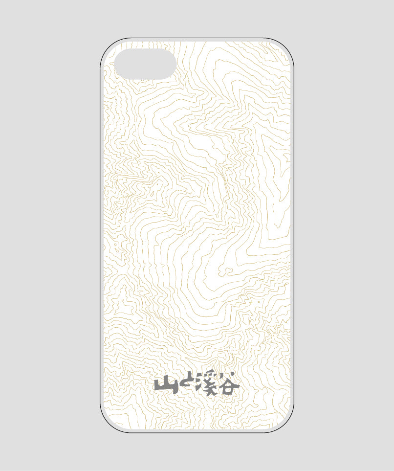 山と溪谷 / 等高線スマホケース 涸沢 gray / 山と溪谷社