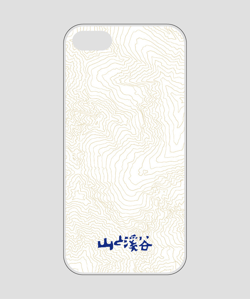 山と溪谷 / 等高線スマホケース 涸沢 navy / 山と溪谷社