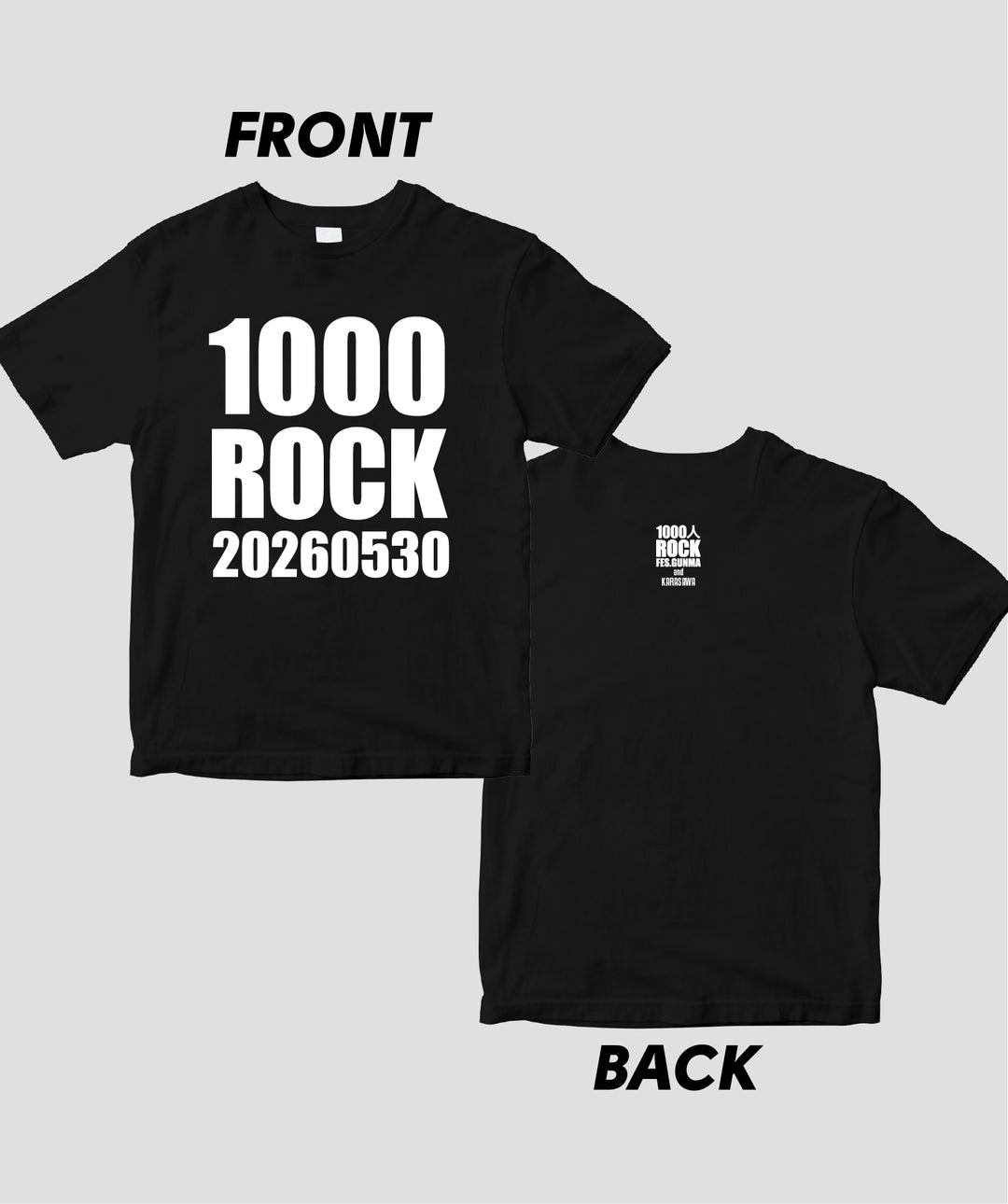 期間限定】1000人ROCK FES.GUNMA / 公式Tシャツ / リットー