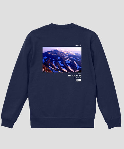 日本百名山 / No.7 十勝岳 Type A スウェット（裏パイル）/ 山と溪谷社