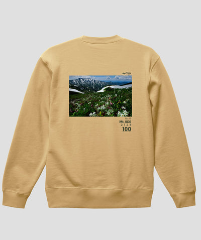 日本百名山 / No.19 飯豊山 Type B スウェット（裏パイル）/ 山と溪谷社