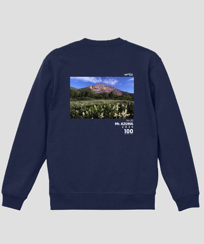 日本百名山 / No.20 吾妻山 Type A スウェット（裏パイル）/ 山と溪谷社