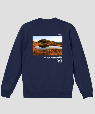 日本百名山 / No.23 会津駒ヶ岳 Type A スウェット（裏パイル）/ 山と溪谷社