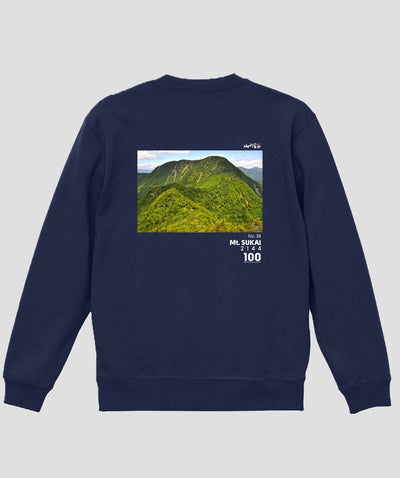 日本百名山 / No.38 皇海山 Type A スウェット（裏パイル）/ 山と溪谷社