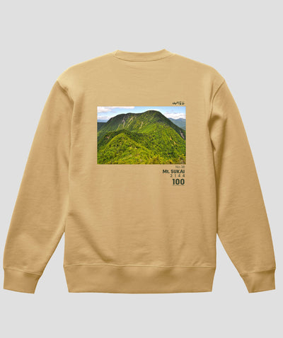 日本百名山 / No.38 皇海山 Type B スウェット（裏パイル）/ 山と溪谷社