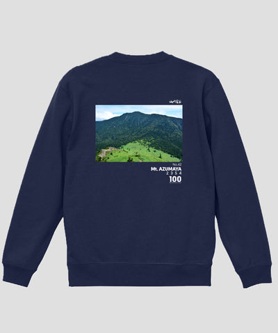 日本百名山 / No.42 四阿山 Type A スウェット（裏パイル）/ 山と溪谷社