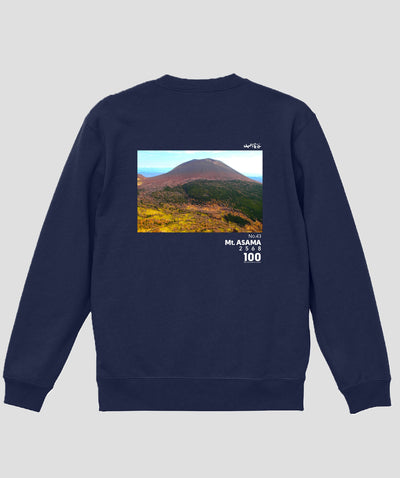 日本百名山 / No.43 浅間山 Type A スウェット（裏パイル）/ 山と溪谷社