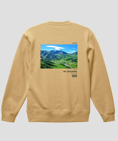 日本百名山 / No.49 立山 Type A スウェット（裏パイル）/ 山と溪谷社