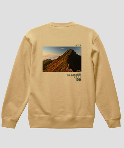 日本百名山 / No.64 赤岳 Type B スウェット（裏パイル） / 山と溪谷社