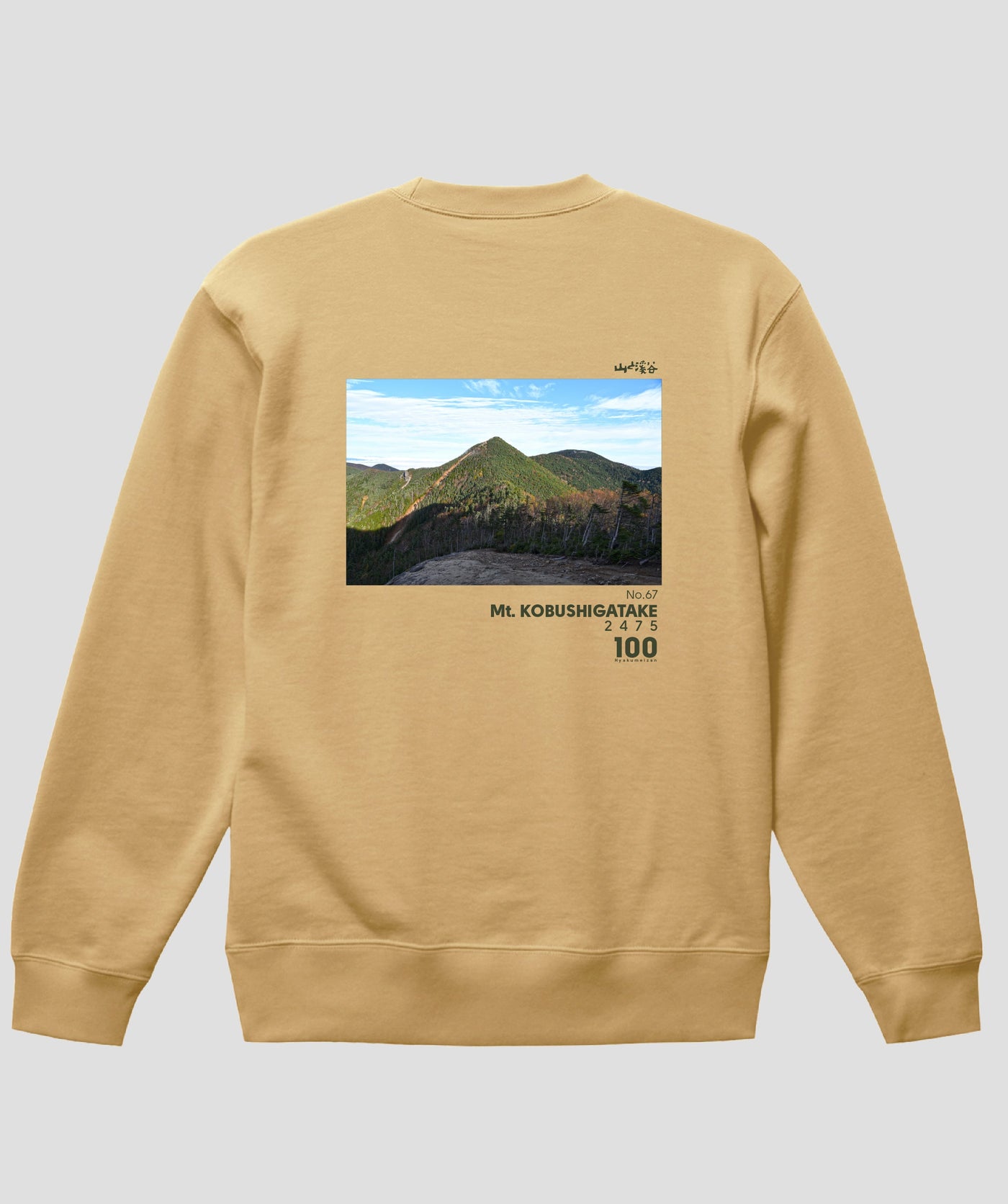 日本百名山 / No.67 甲武信ヶ岳 Type B スウェット（裏パイル） / 山と溪谷社