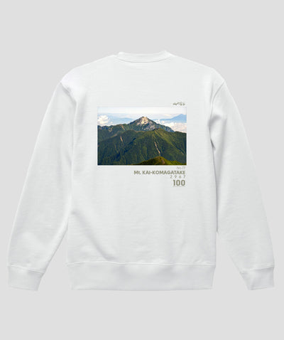 日本百名山 / No.77 甲斐駒ヶ岳 Type A スウェット（裏パイル） / 山と溪谷社