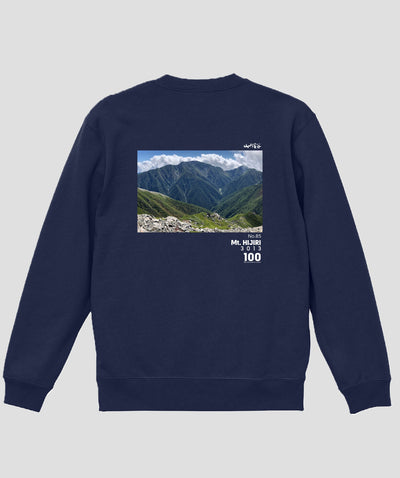 日本百名山 / No.85 聖岳 Type A スウェット（裏パイル）/ 山と溪谷社