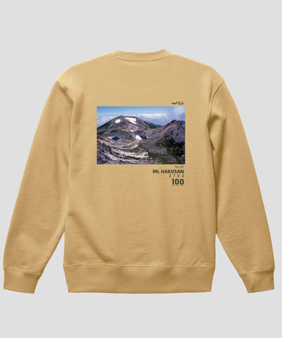 日本百名山 / No.87 白山 Type A スウェット（裏パイル）/ 山と溪谷社