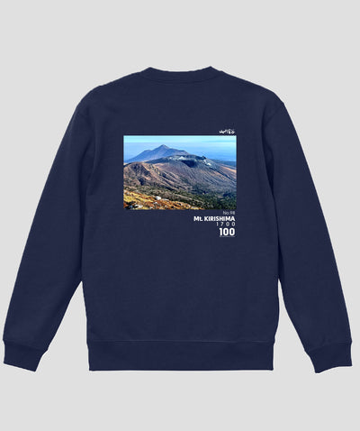 日本百名山 / No.98 霧島山 Type B スウェット（裏パイル）/ 山と溪谷社