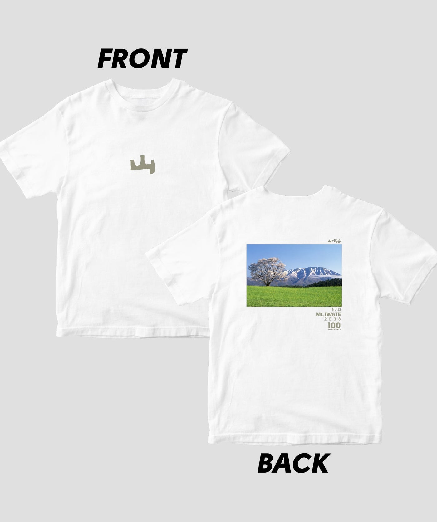 【ドライT】日本百名山 / No.13 岩手山 Type A / 山と溪谷社