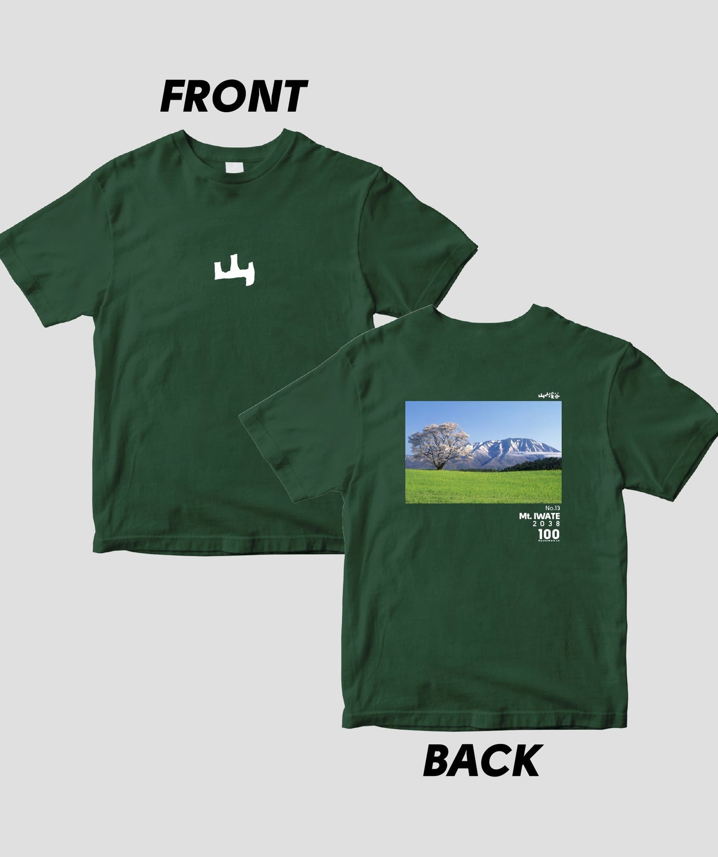 【ドライT】日本百名山 / No.13 岩手山 Type A / 山と溪谷社