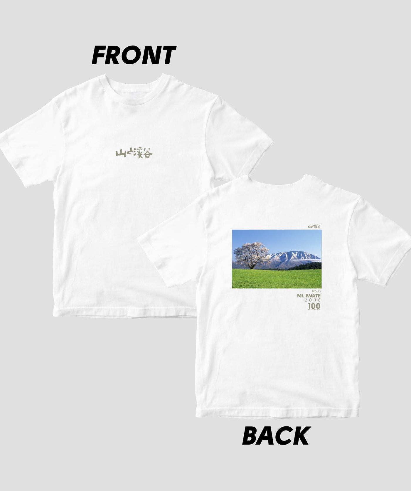 【ドライT】日本百名山 / No.13 岩手山 Type B / 山と溪谷社