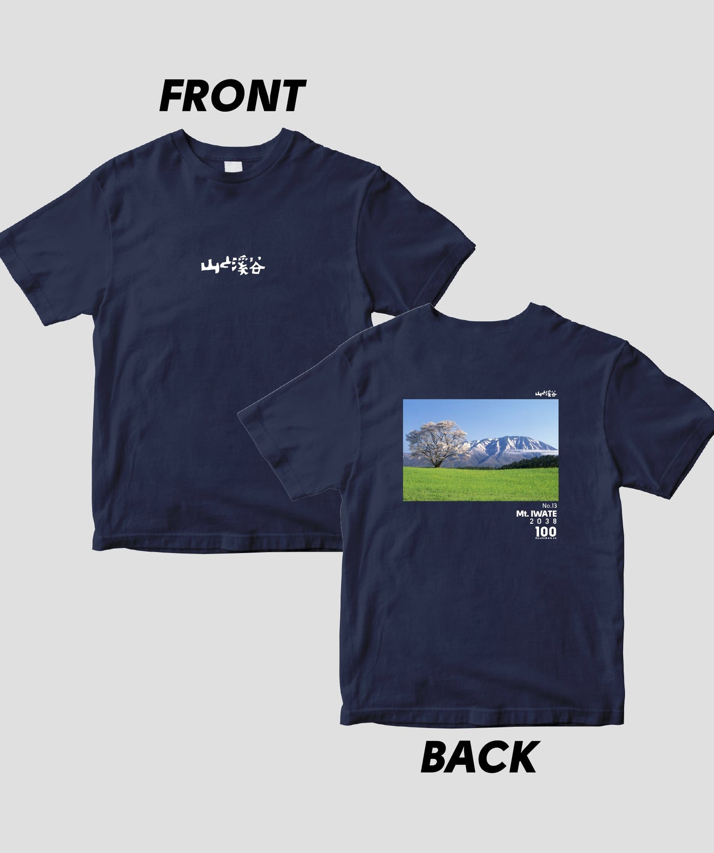 【ドライT】日本百名山 / No.13 岩手山 Type B / 山と溪谷社