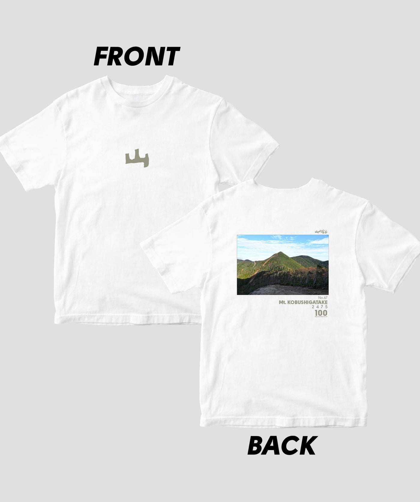 【ドライT】日本百名山 / No.67 甲武信ヶ岳 Type A / 山と溪谷社