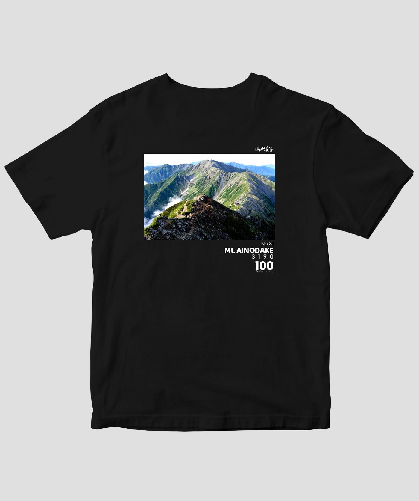 【ドライT】日本百名山 / No.81 間ノ岳 Type B / 山と溪谷社