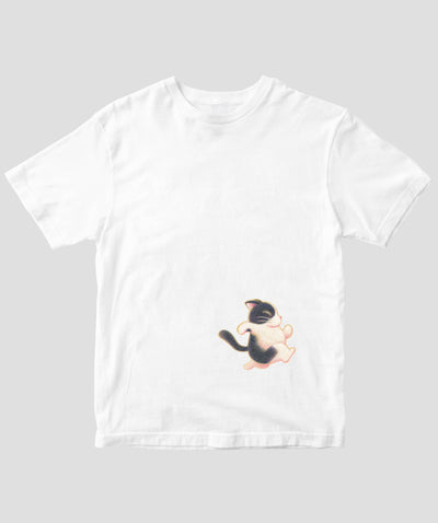 【キッズ】愛猫が余命20日と宣告されました 「ポポロン」Tシャツ / 響介 / はせがわゆうじ / ワニブックス