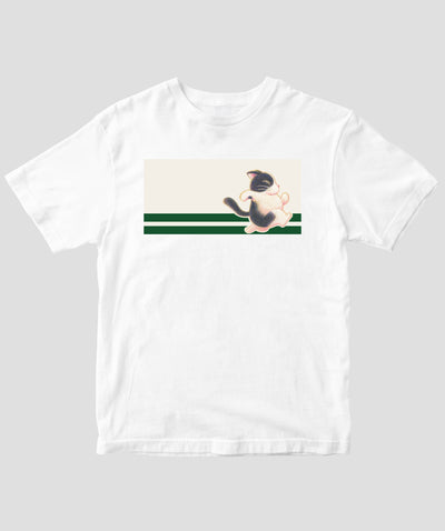 愛猫が余命20日と宣告されました 「ポロロン」family ties Tシャツ / 響介 / はせがわゆうじ / ワニブックス